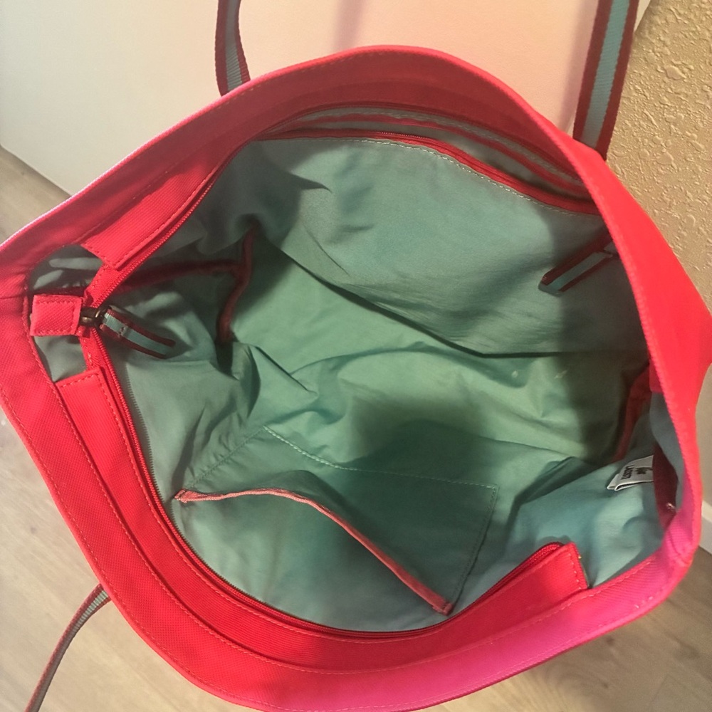 Lacoste Travel Shopping Bag Pink - Picture 7 of 12